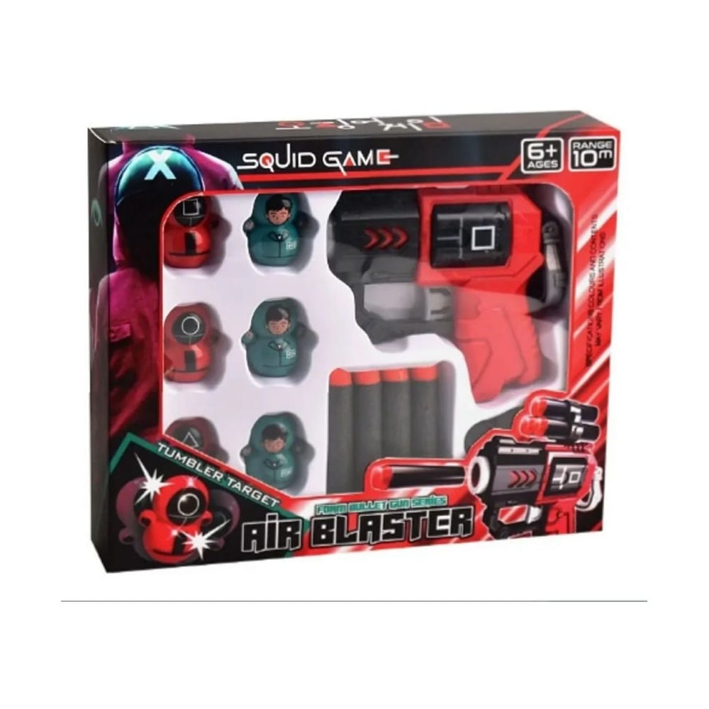SET DE PISTOLA CON DARDOS DE ESPUMA PARA NIÑO Rojo