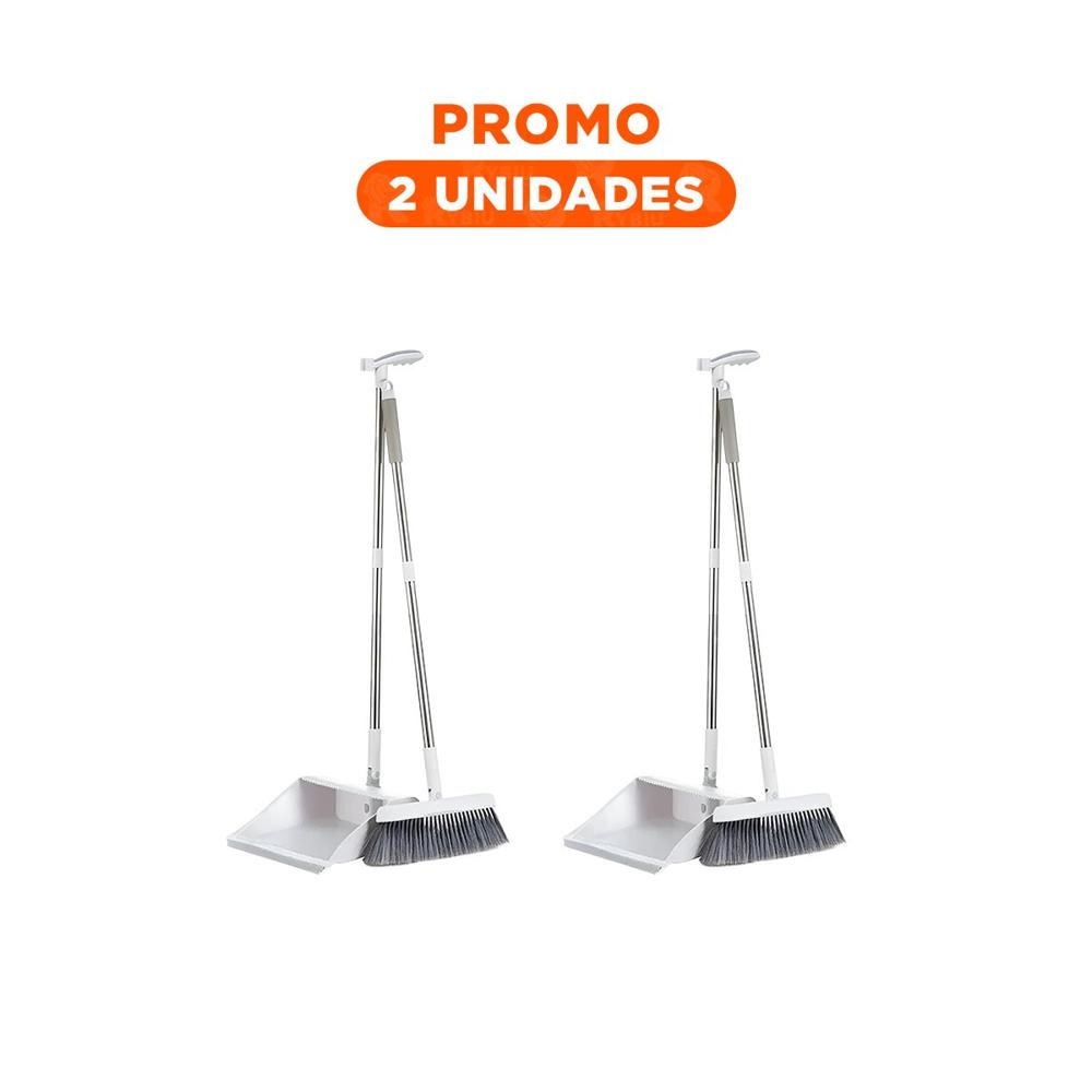 Pack2 ApoyoDomestico Magico con Recogedor para Limpieza General de Hogar Blanco