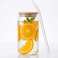 Vaso Nórdico Transparente con Tapa y Sorbete 21UN08