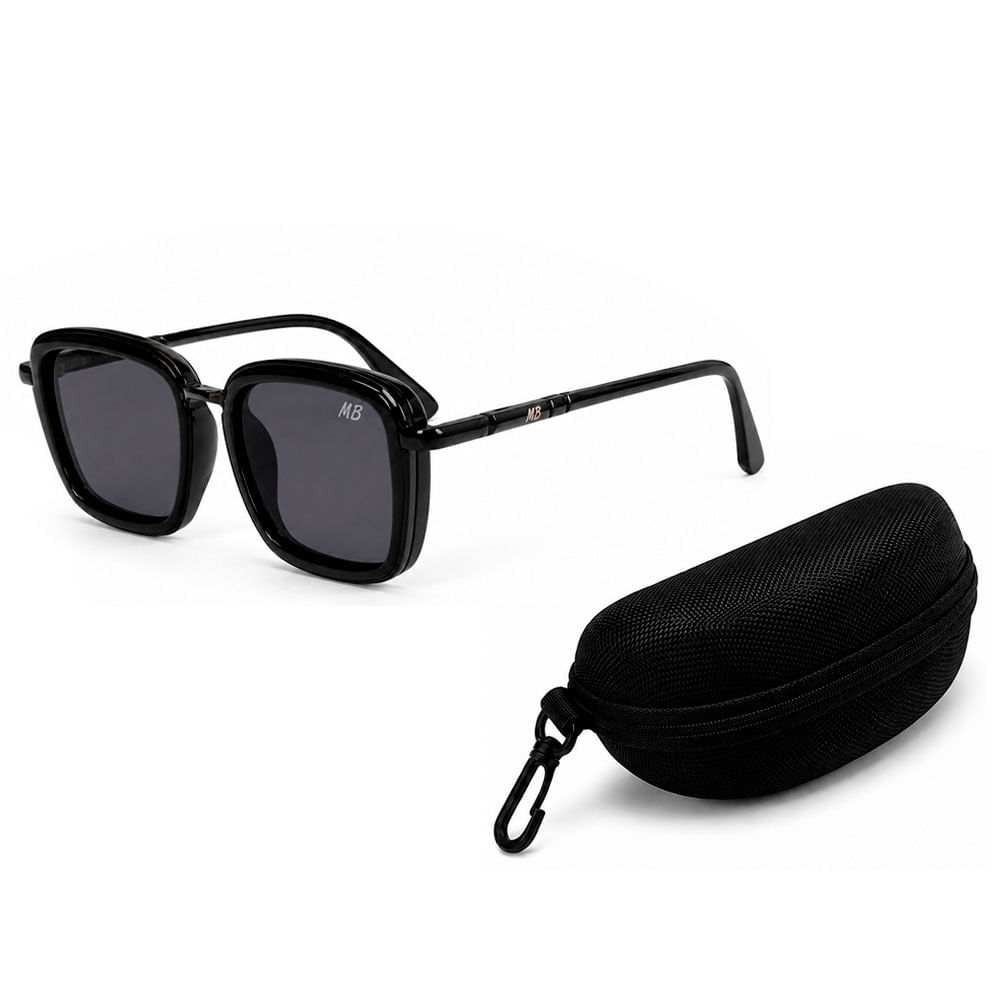 Lentes de Sol MBLens Polarizados Negros UV400 Elegantes