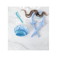 SET DE GORRO SATIN + ONDULADOR CELESTE PREMIUM