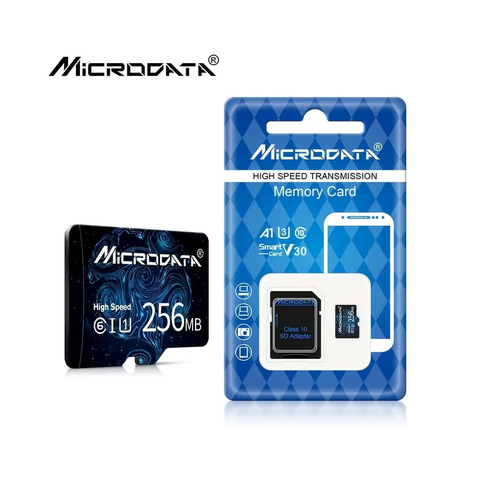 Tarjeta De Memoria Microdata Micro Sd 256 Gb Clase 10 Con Adaptador Sd
