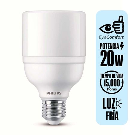 Foco LEDbright E27 20W Luz Fría Philips