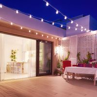 Guirnalda LED Orange Olivia 20 Focos Luz Cálida 10m PVC/Metal Blanco