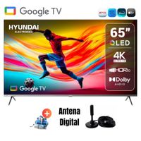 Televisor Hyundai 65 QLED UHD 4K GoogleTV HYLED6513QG - Antena Digital