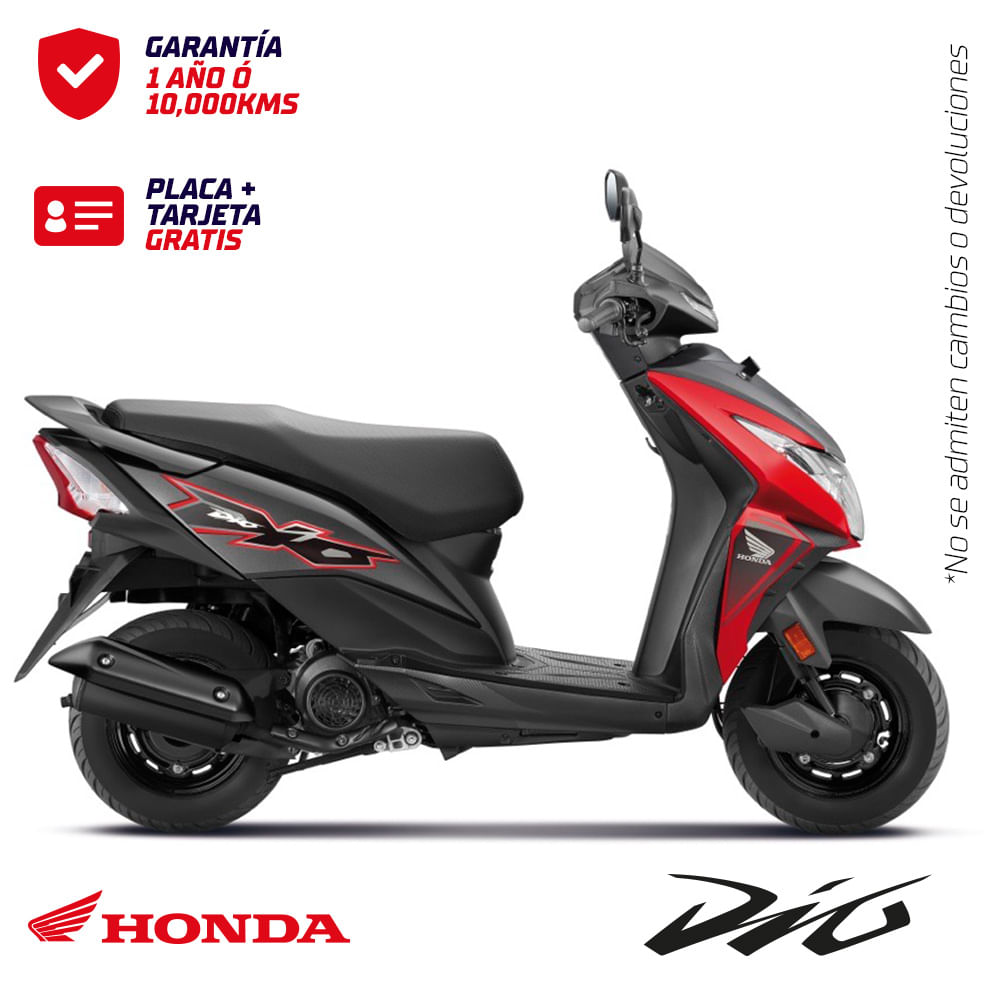 MOTOCICLETA HONDA DIO 110 ROJO