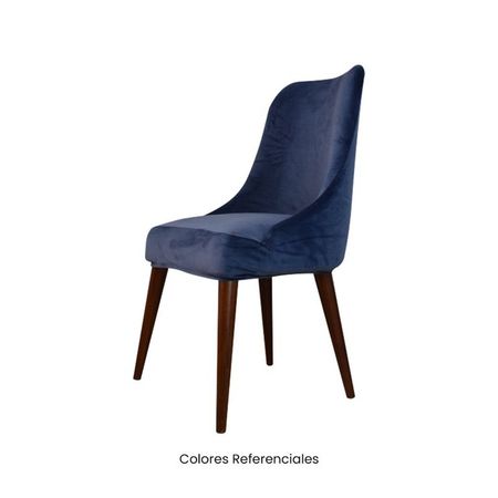 6 Fundas Nacionales de Terciopelo para Silla Brazo - Azul Acero Azul Grafito