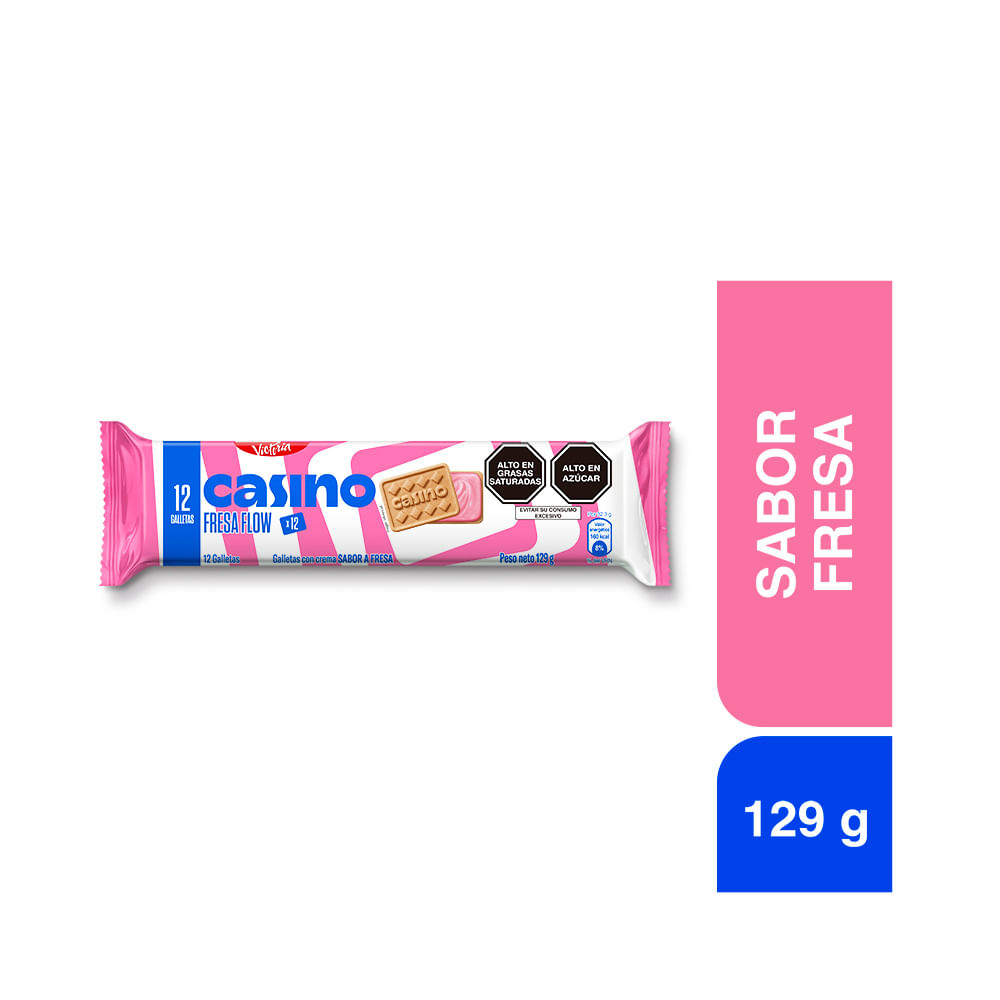 Galletas CASINO Sabor a Fresa Bolsa 129g