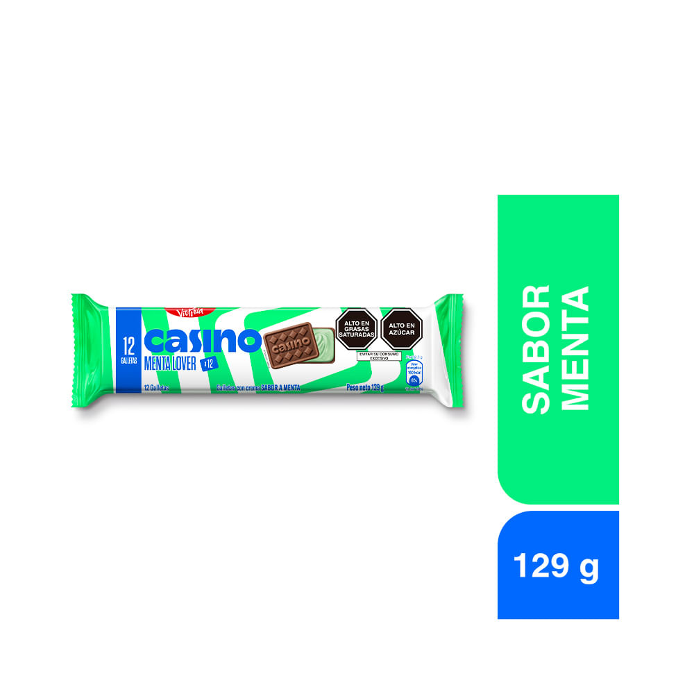 Galletas CASINO Sabor a Menta Bolsa 129g