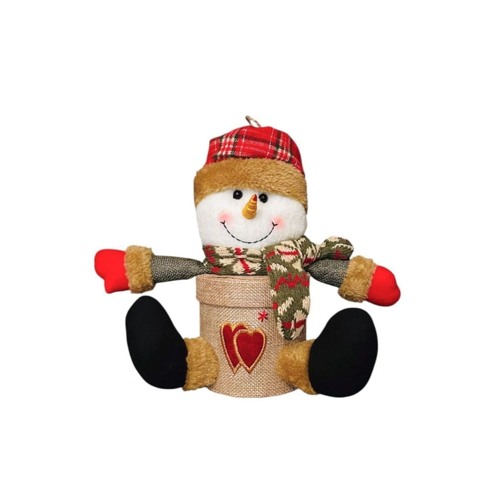 ADORNO DE MUÑECO DE NIEVE NAVIDAD Blanco