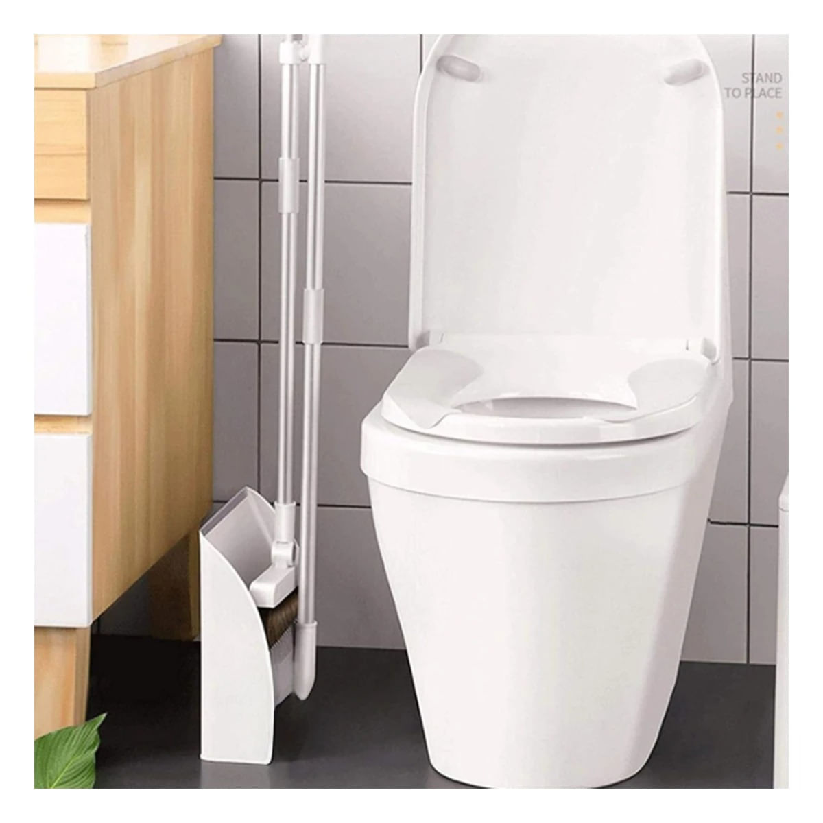 Opcion Magica con Recogedor para Limpieza Comoda de Casa Blanco Resistente