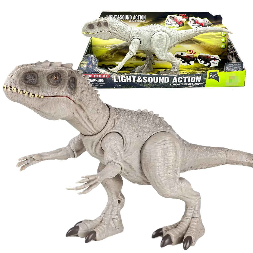 Juguete Dinosaurio Indominus Rex con Luces y Sonidos