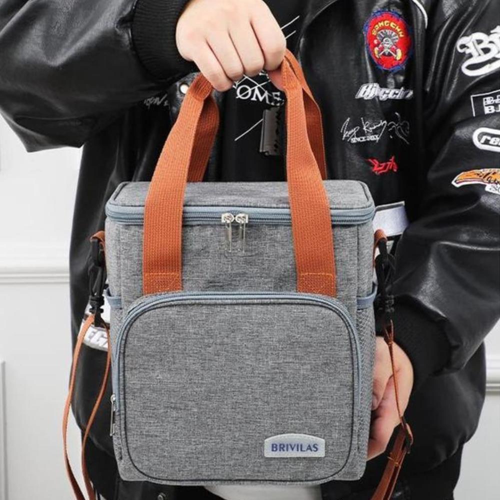 Bolso Lonchera Térmica Ajustable Believe Gris 754GR02