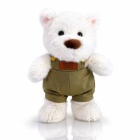 Oso Polar de Peluche Premium 38 cm Estilo Vintage Elegante