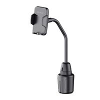 Miccell Soporte de Celular para Auto CH07 Ajustable Multiángulo para Portavasos