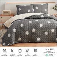 Set de Cubrecama QUEEN con carnero de 5 Piezas + Set Sabanas + Fundas 100% Calidad - 2Q
