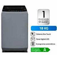 Lavadora Carga Superior Indurama 18KG Automática LRI-18DGR