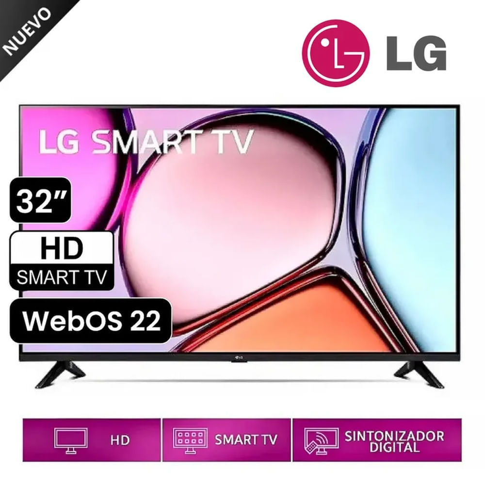 Televisor LG 32  Pulg. LED Smart TV HD con ThinQ AI 32LR600BPSC
