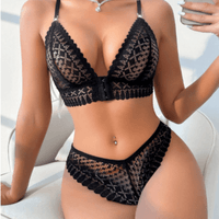 Set de Lencería negro para mujer M - CATALINA
