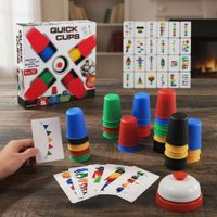 Juego De Mesa Vasos Interactivo Rapidos Apilables Quick Cups Cartas