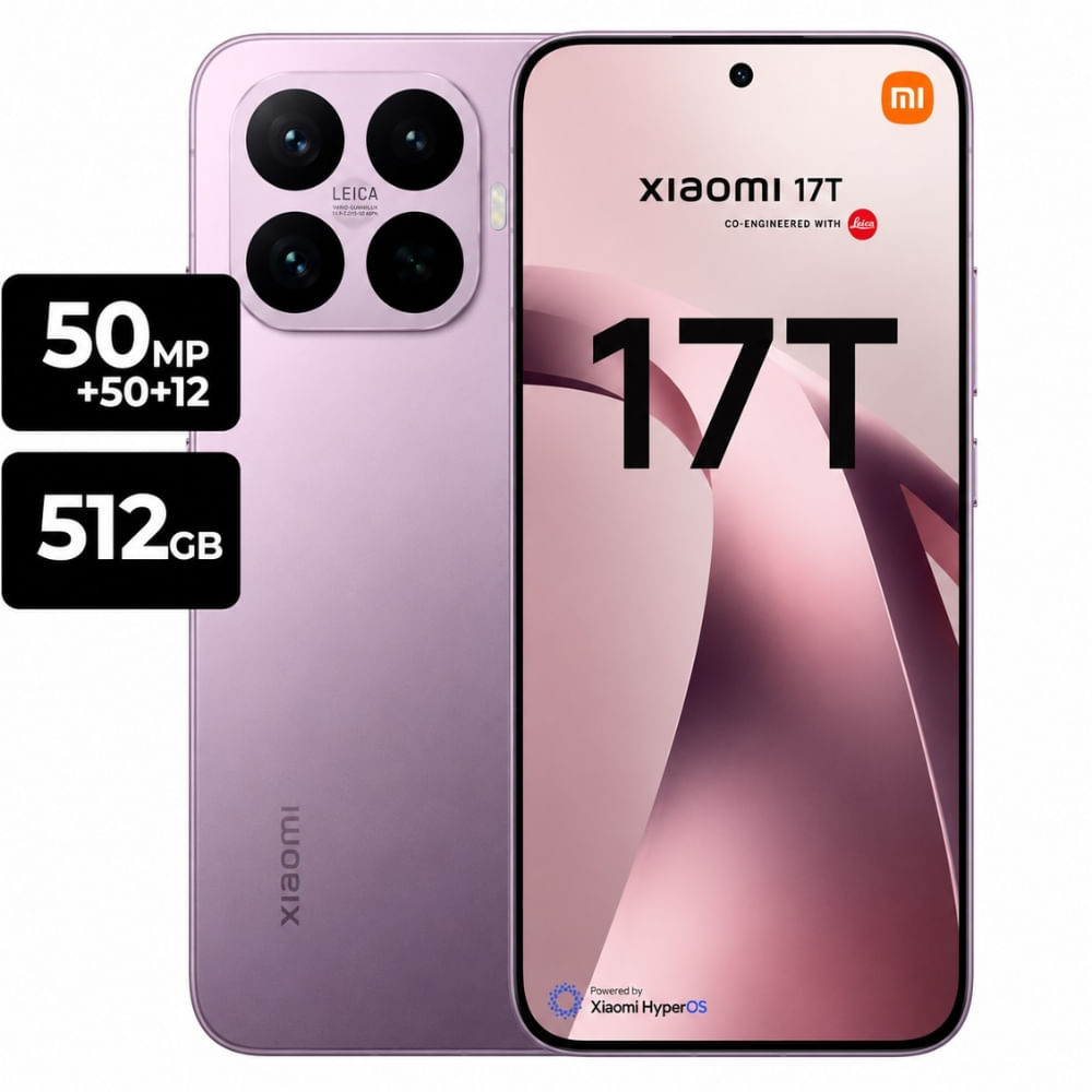 Celular Xiaomi 17T 5G 512GB 12GB RAM Camara Leica Registrado Violeta
