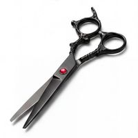 Tijera de Corte Profesional Acero Inoxidable Negra