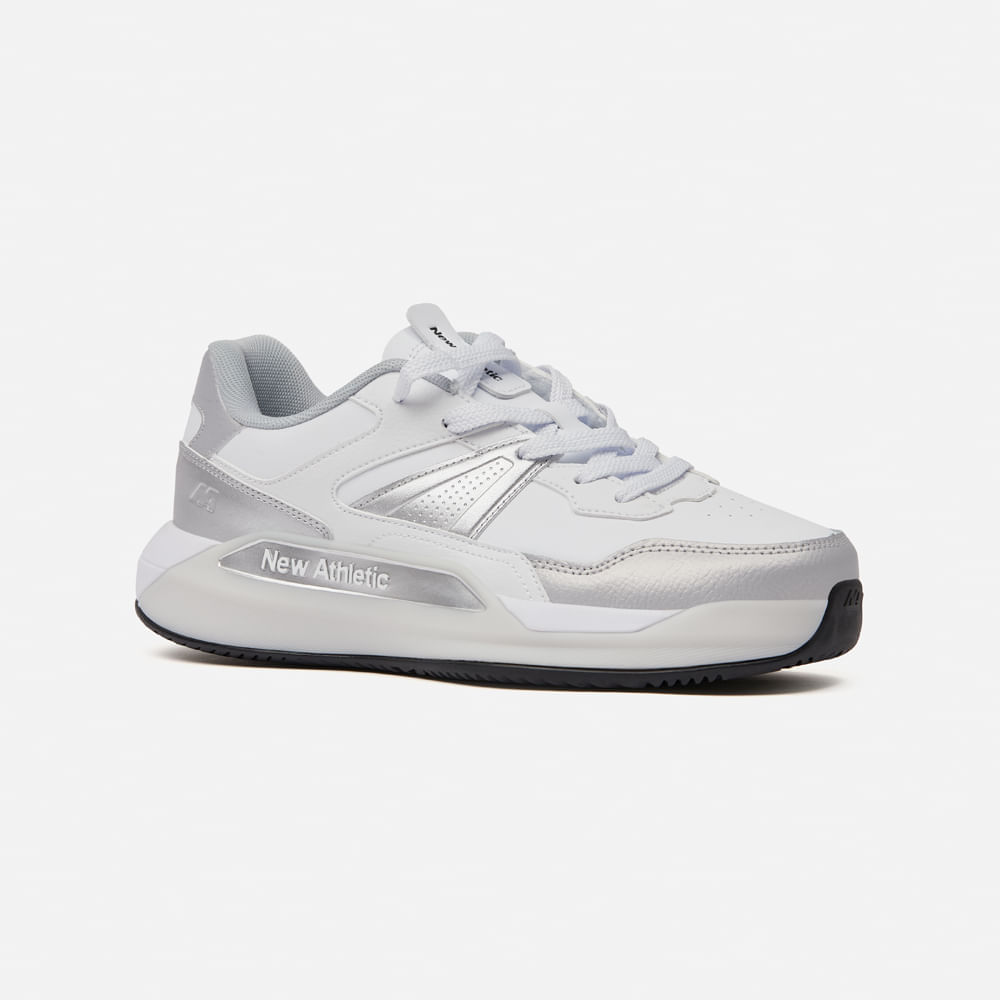 Zapatilla New Athletic Tennis 040-2601 para Mujer 40 Plata