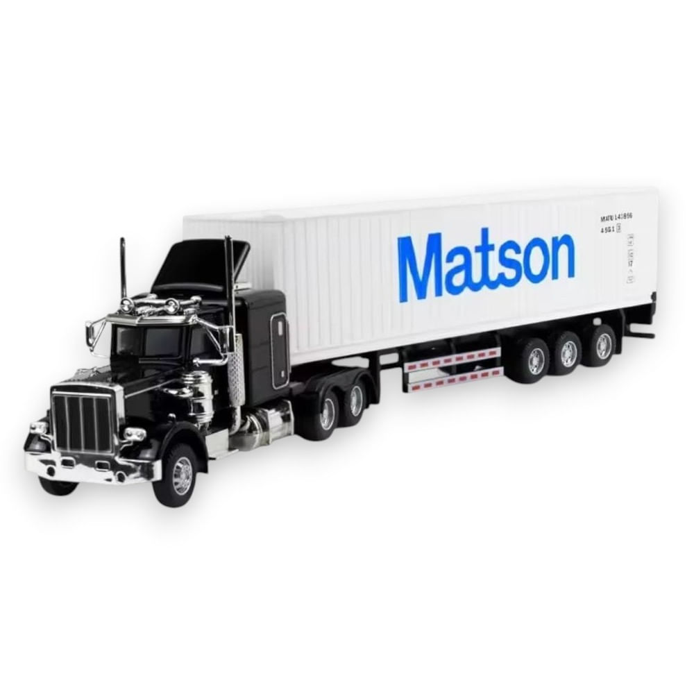 Camión Container Kenworth Negro Matson 1-43