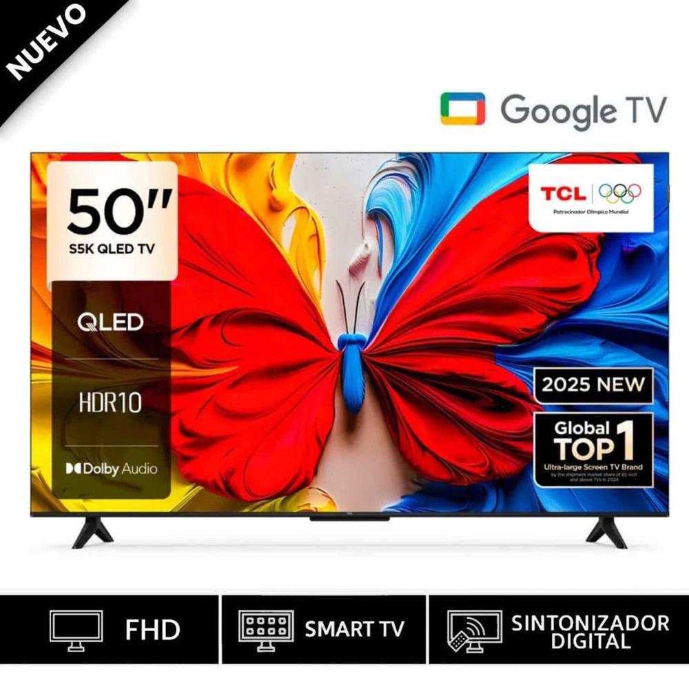 Televisor TCL QLED FHD 50S5K Smart Google TV