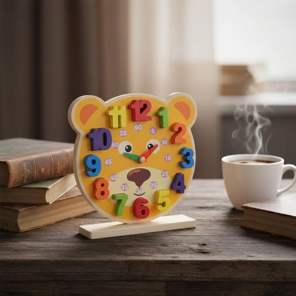 Reloj de Madera para aprender las horas para niños