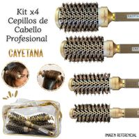 Set 4 Cepillos Nano Technology Cayetana Professional Gold