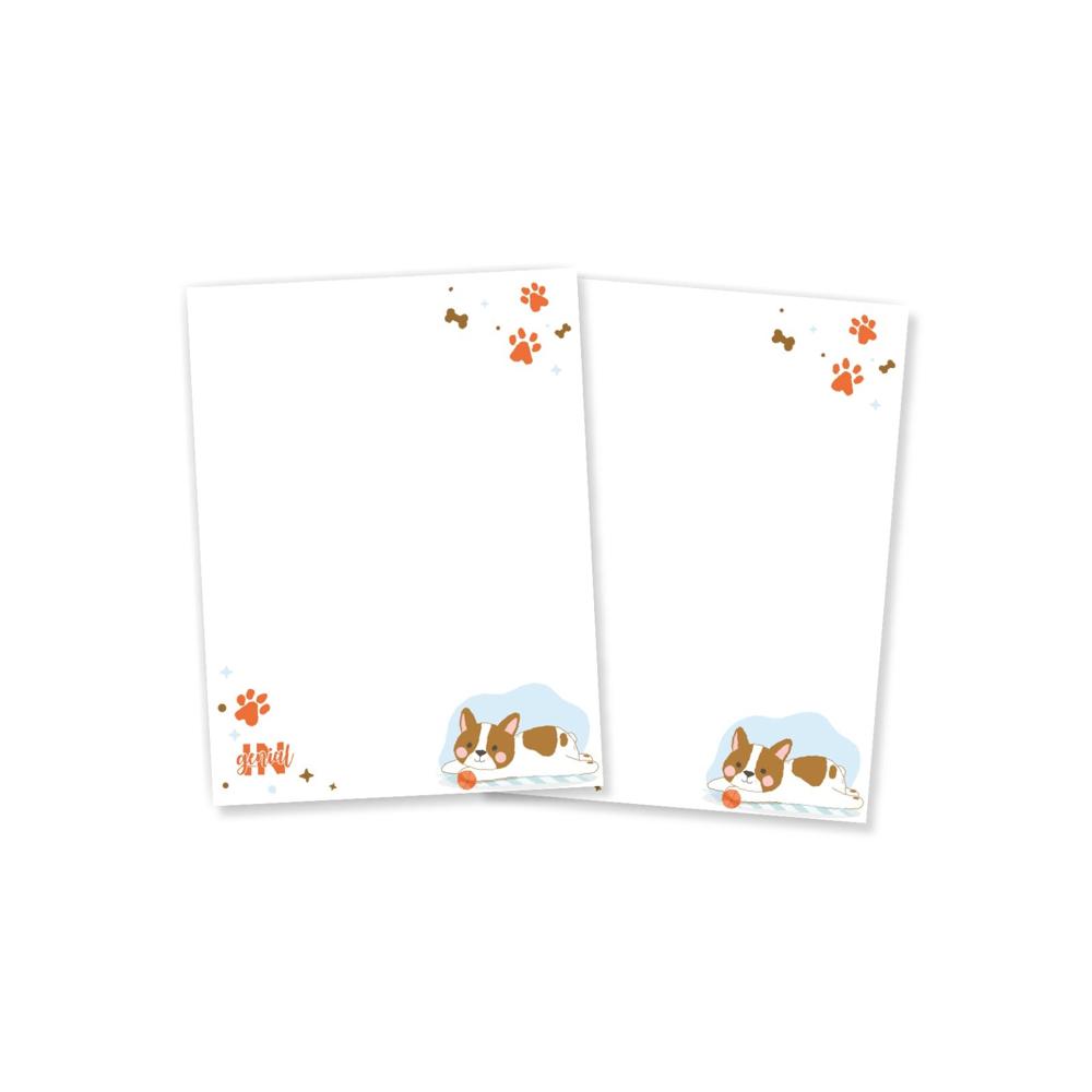 Set de notas Huellitas x 2 unds Ingenial.