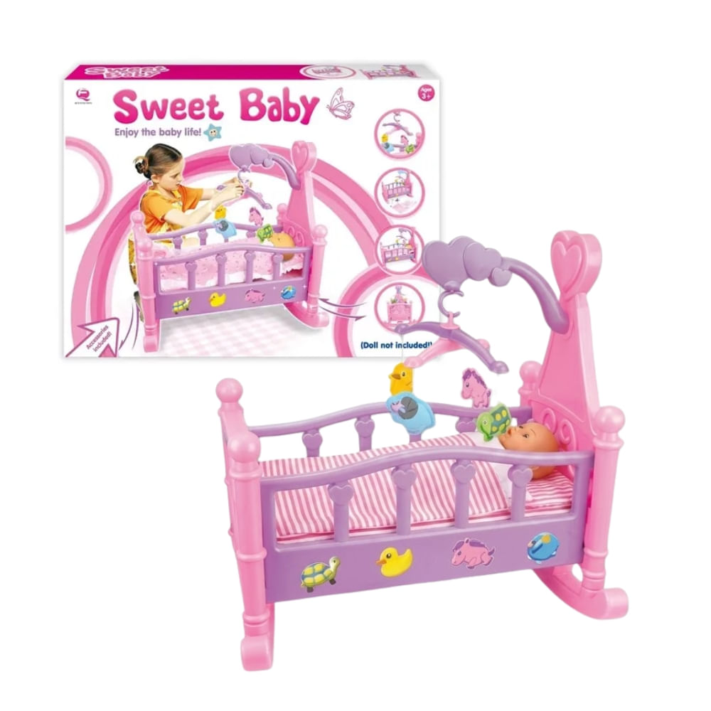 Mecedora para Muñeca Sweet Baby Rosa