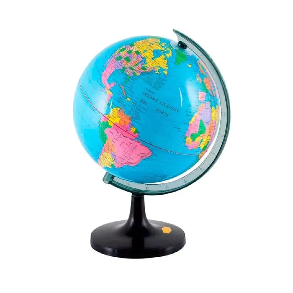 Globo Terráqueo Mediano Didáctico Aprende y Explora el Mundo Multicolor
