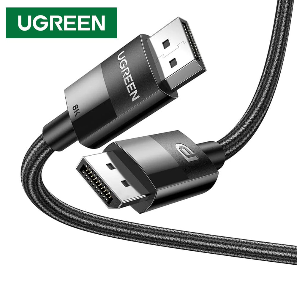 Cable Displayport Dp 1.4 8K UGREEN 240 Hz 32.4 Gbps 3 M HDR