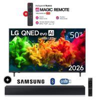 Televisor LG 50 AI QNED evo Mini LED 4K Smart TV 50QNED80BSG + Soundbar HW-B400F