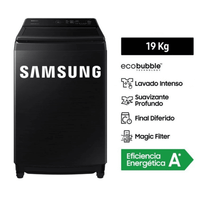 LAVADORA SAMSUNG 19 KG ECOBUBBLE WA19CG6441BVPE NEGRO
