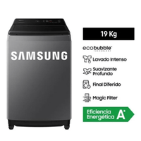 LAVADORA SAMSUNG ECOBUBBLE 19KG GRIS WA19CG6441BDPE