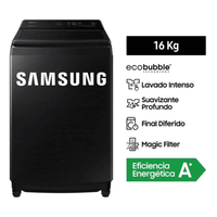 Lavadora Samsung 16KG WA16CG6441BV Negra Smart EcoBubble