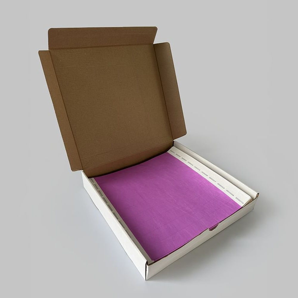 Pulseras de Identificación TIVEX Lila x1000 para Eventos Violeta