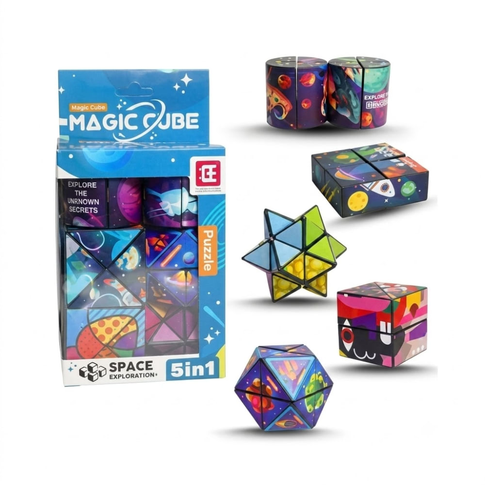 Juguete Cubo Magico 5 en 1 Diseño del Espacios Space