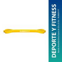 Banda Amarilla Extra Suave de 20 a 25 lbs - RUBBER FIT