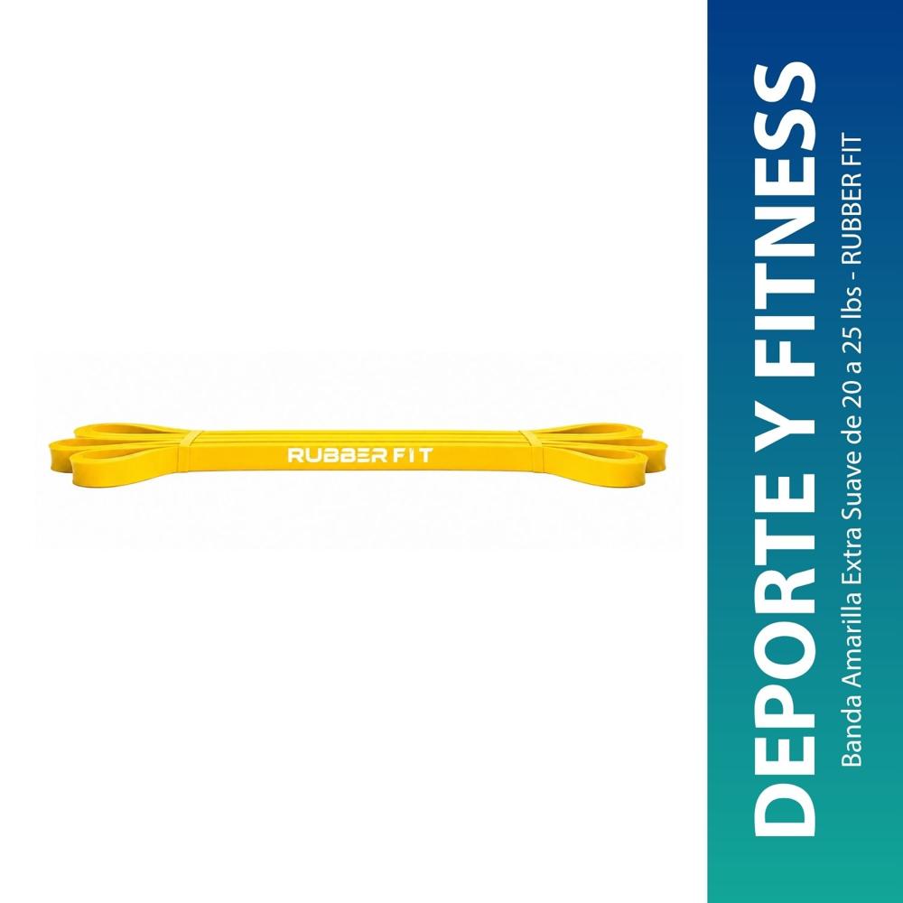 Banda Amarilla Extra Suave de 20 a 25 lbs - RUBBER FIT