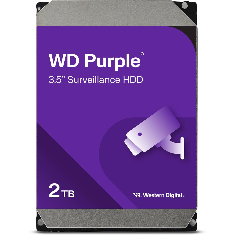 WD Disco Duro Interno de Vigilancia 2TB SATA III 3.5"" - Soporta hasta 64 Cámaras HD, Tecn