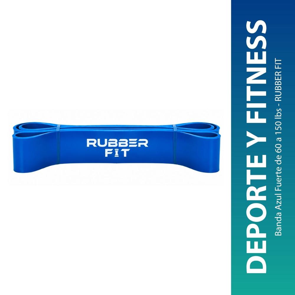Banda Azul Fuerte de 60 a 150 lbs - RUBBER FIT