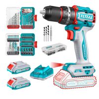 Taladro Percutor 66NM + Brocas 16pcs + Puntillas 49pcs TOTAL TIDLI20668-TACSDL24906-TACSDL11608