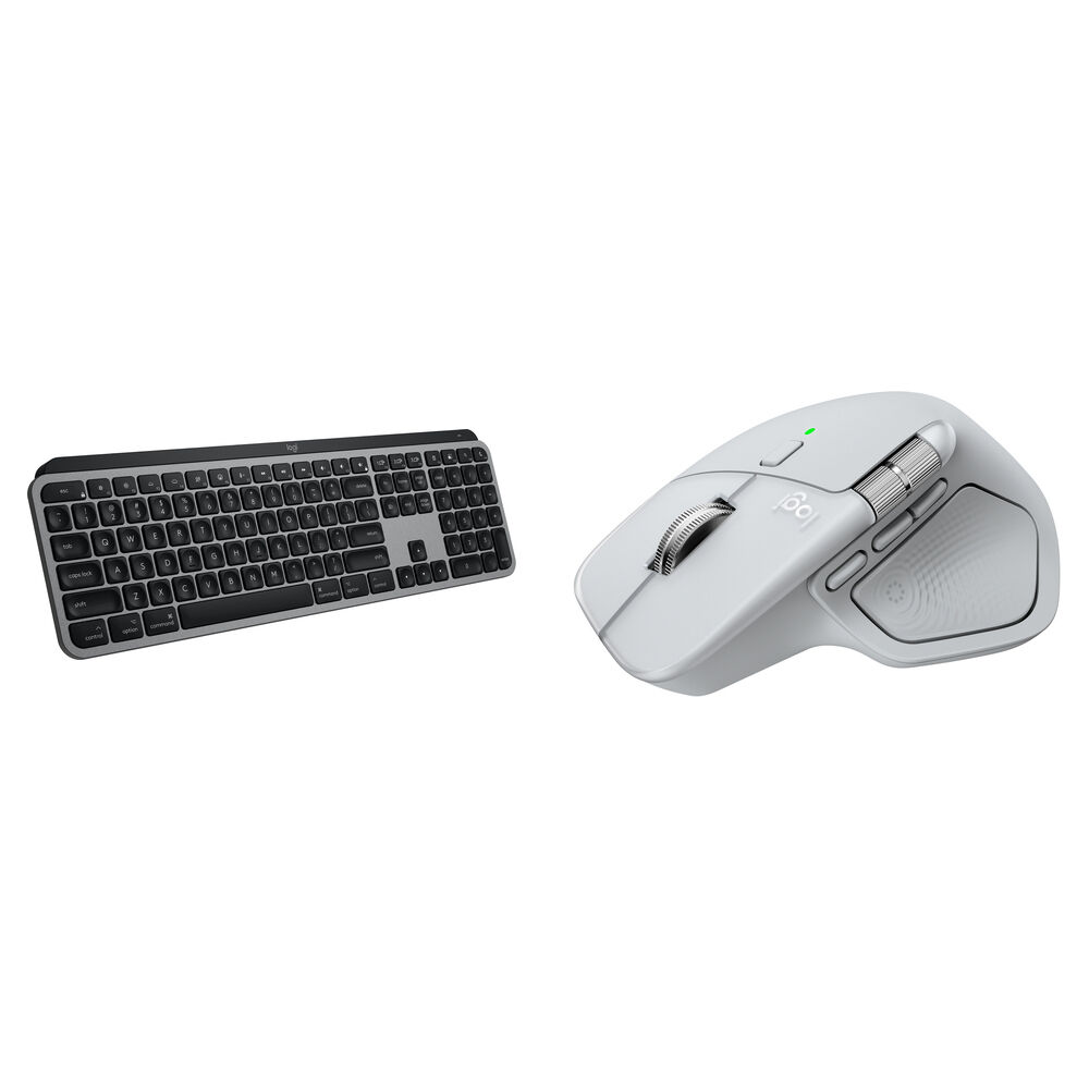 Logitech MX Master 4 Mouse y MX Keys S Teclado Inalámbrico para Mac - Conectividad 2.4 GH