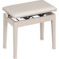 Casio Banco Artista Ajustable en Altura Metalizado Gris/Beige con Asiento Acolchado