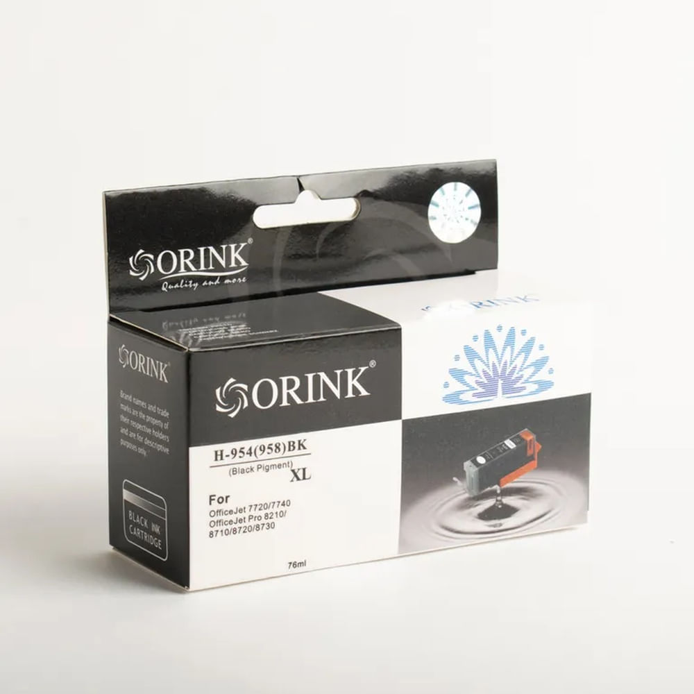 Cartucho de tinta Compatible Orink H 954 XL Negro  Black 76 ml