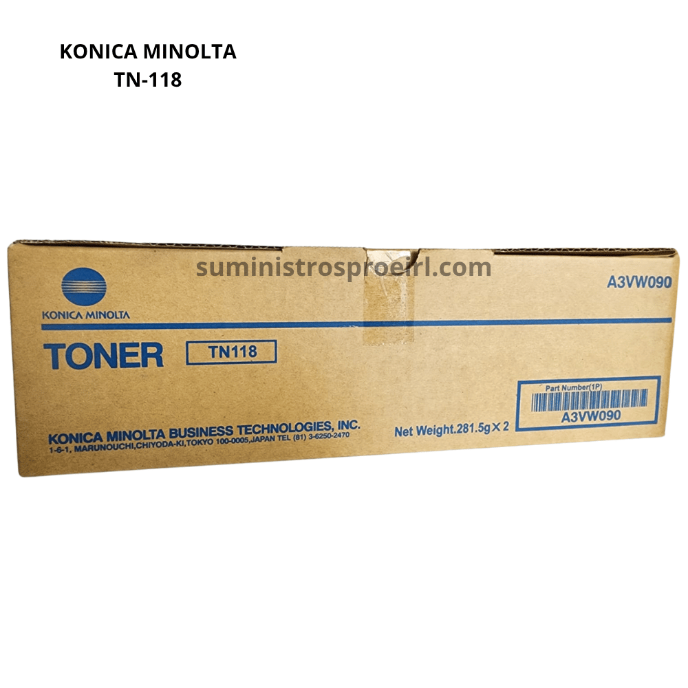 Toner TN-118 konica minolta negro compatible